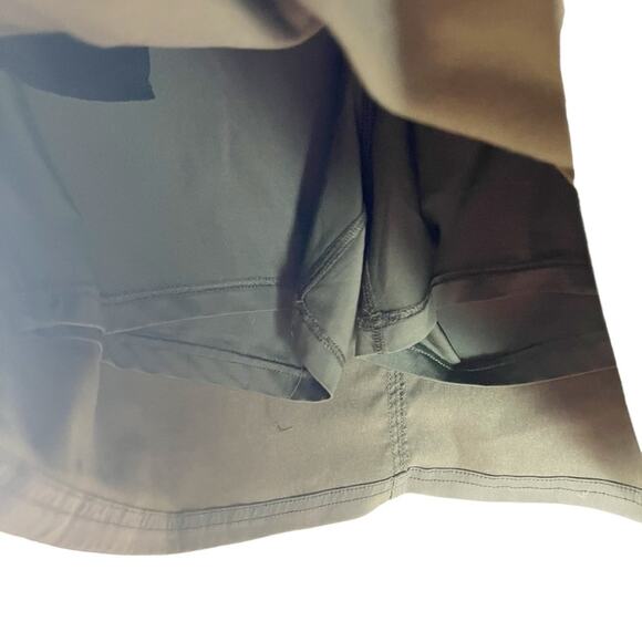 prAna Celesta‎ Skort Womens Stretch Slate Green Hybrid In Out of Water Sz 14 - Picture 4 of 6